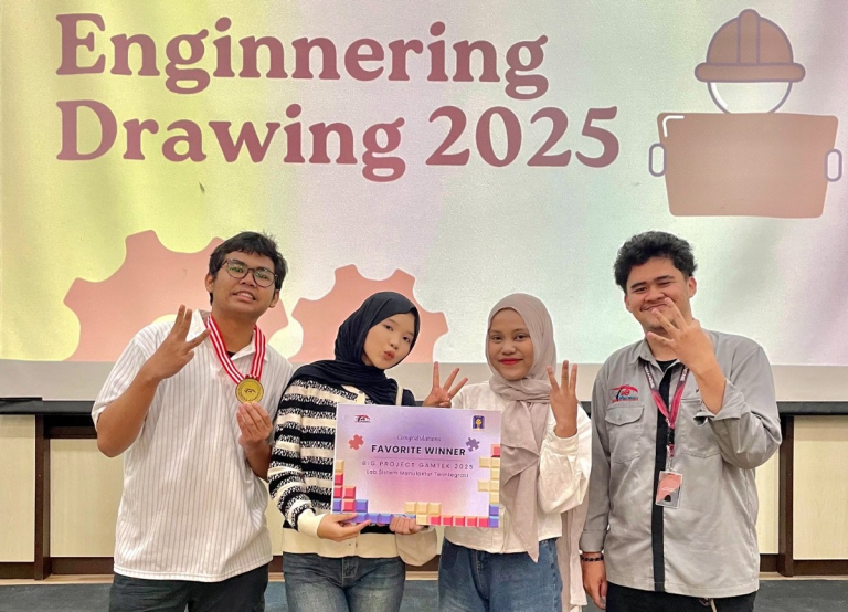 Tiga Mahasiswa Manajemen Rekayasa UII meraih Juara Favorite